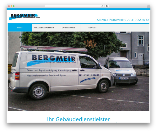 cherry theme WordPress - bergmeir-dienstleistungen.de