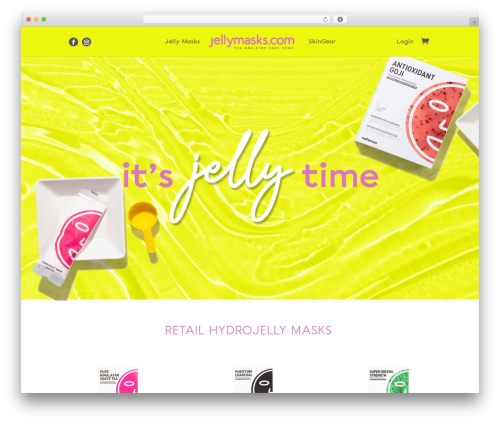 Divi WordPress theme - jellymasks.com