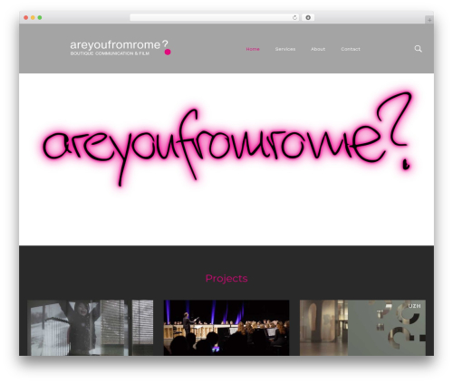 filmic WordPress theme - rome-id.ch