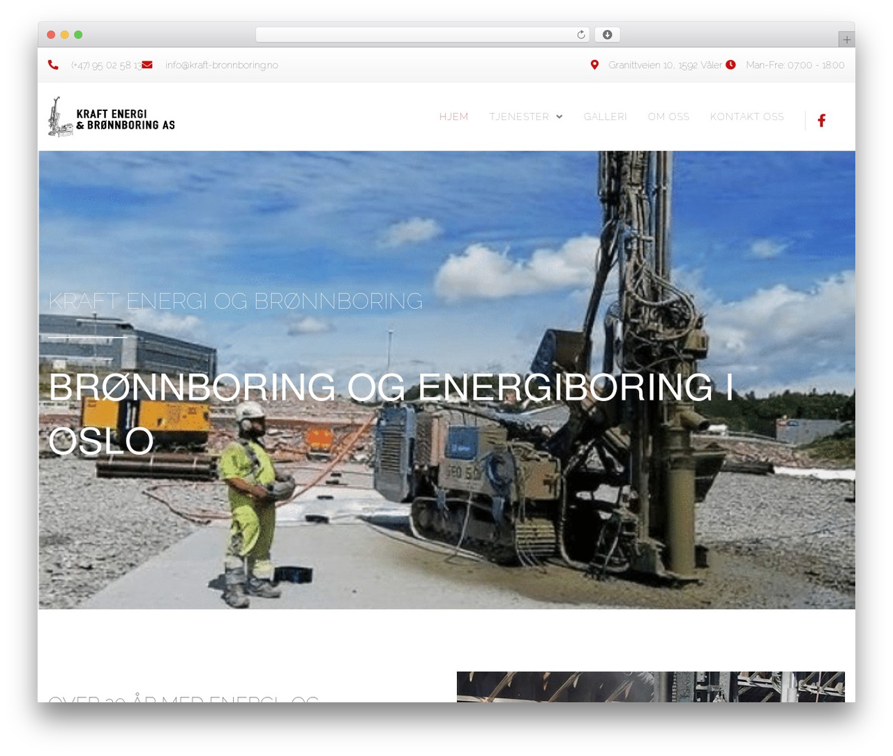 Page Builder Framework premium WordPress theme - kraft-bronnboring.no