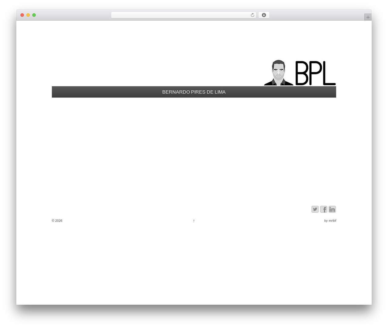 Responsive top WordPress theme - bernardopiresdelima.com