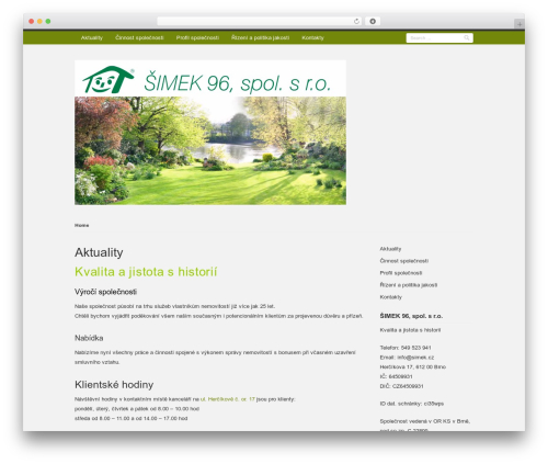 Theme WordPress Rumput Hijau - simek.cz