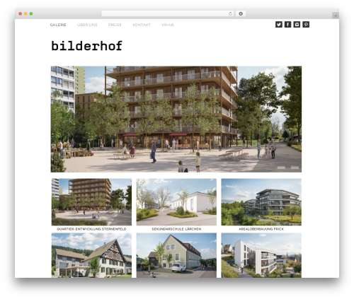 Theme WordPress Portfolio Responsive Theme - bilderhof.ch
