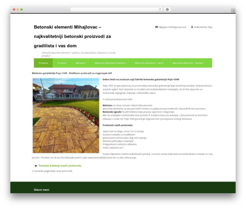 WordPress theme Centum WP - betonskielementi.net