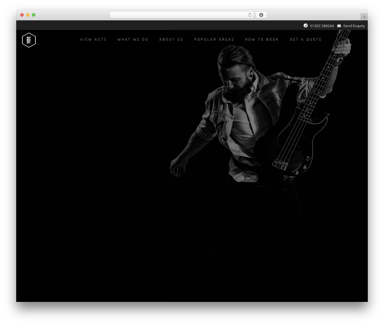 WordPress theme JupiterX - bandfactory.co.uk
