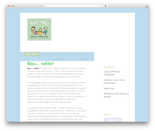 WordPress website theme Genesis Sample Theme - bausette.it