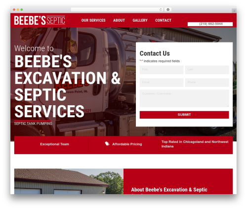 Beaver Builder Theme theme WordPress - beebesexcavation.com