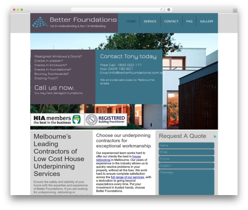betterfoundations WordPress theme - betterfoundations.com.au