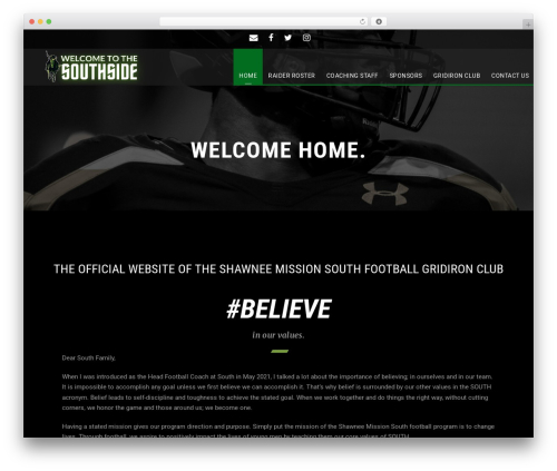 BigSlam WordPress page theme - smsraiderfootball.com