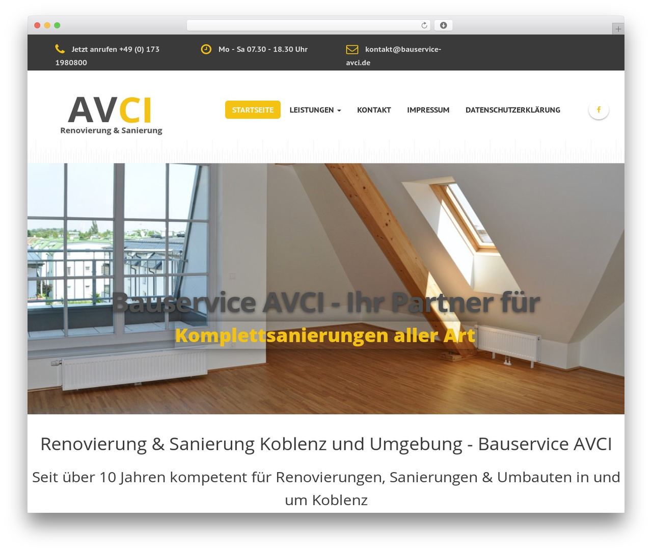 Builder WordPress theme design - bauservice-avci.de