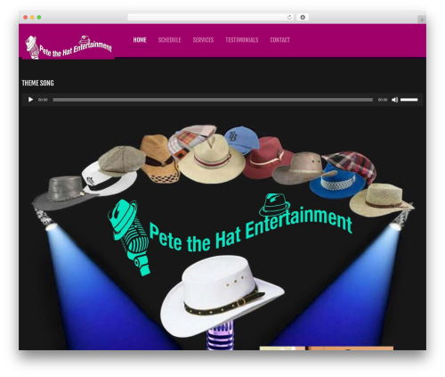 cherry WordPress theme - petethehat.com