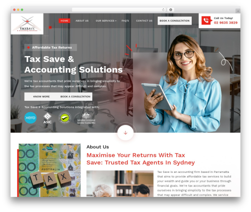 Divi top WordPress theme - taxsave.com.au
