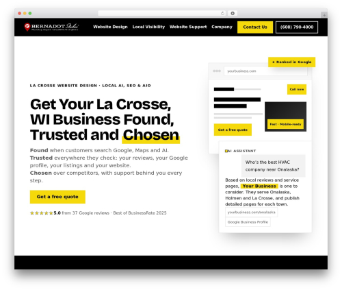 Divi WordPress theme - bernadot.com