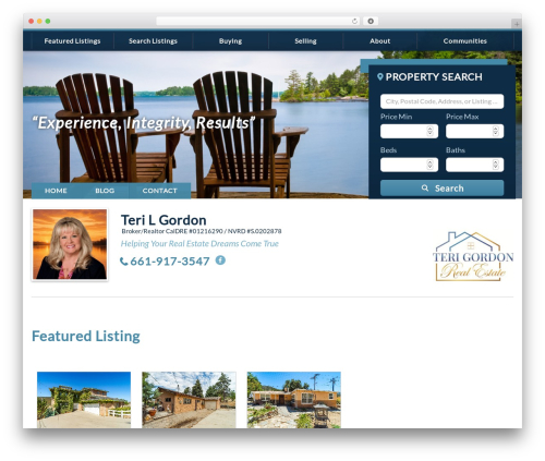 IXACT Framework WordPress theme - terigordon.net