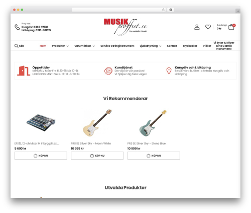 Woocommerce brands WordPress plugin - musikproffset.se