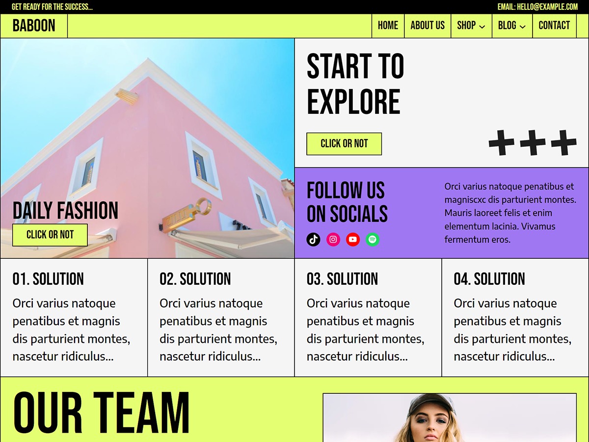 Theme WordPress baboon Theme WordPress baboon