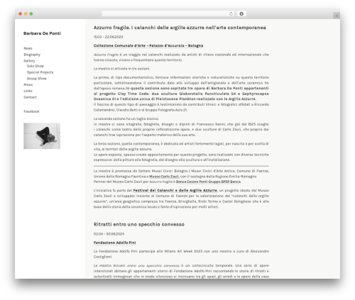 Touchfolio theme WordPress - barbaradeponti.com