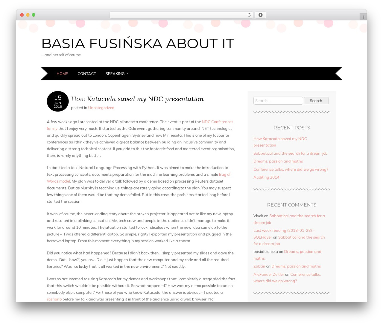 WordPress theme Adelle - WordPress.com - barbarafusinska.com