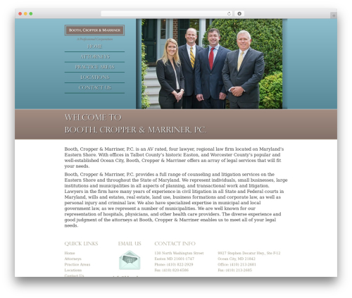 WordPress theme D3corp - bbcmlaw.com