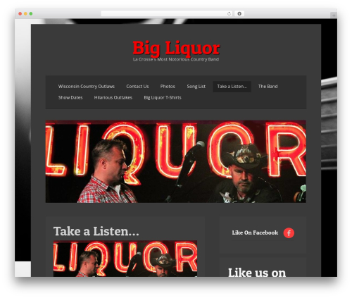 WordPress theme volta - bigliquorband.com