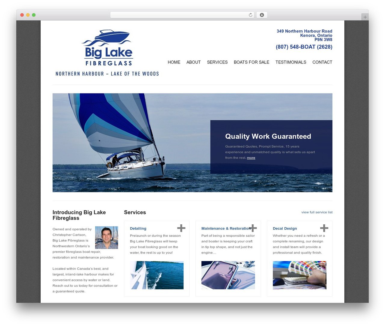 WP theme Solid WP - biglakefibreglass.com