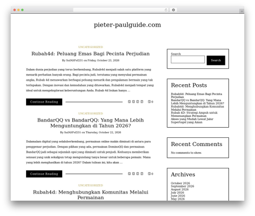 Writee WordPress theme - pieter-paulguide.com Writee WordPress theme - pieter-paulguide.com