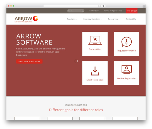 Arrow WordPress theme design - arrow.net.au