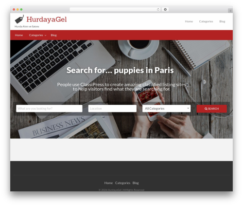 ClassiPress theme WordPress - hurdayagel.com