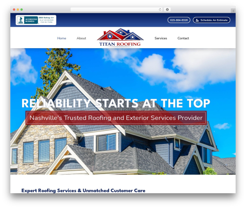 Pro theme WordPress - titanroofingtn.com