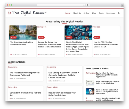 WordPress theme the-digital-reader - the-digital-reader.com