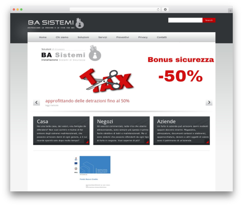 WordPress website theme Quickhost - basistemi.com