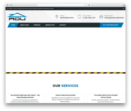 WP theme ConstructorOne - zadu.services