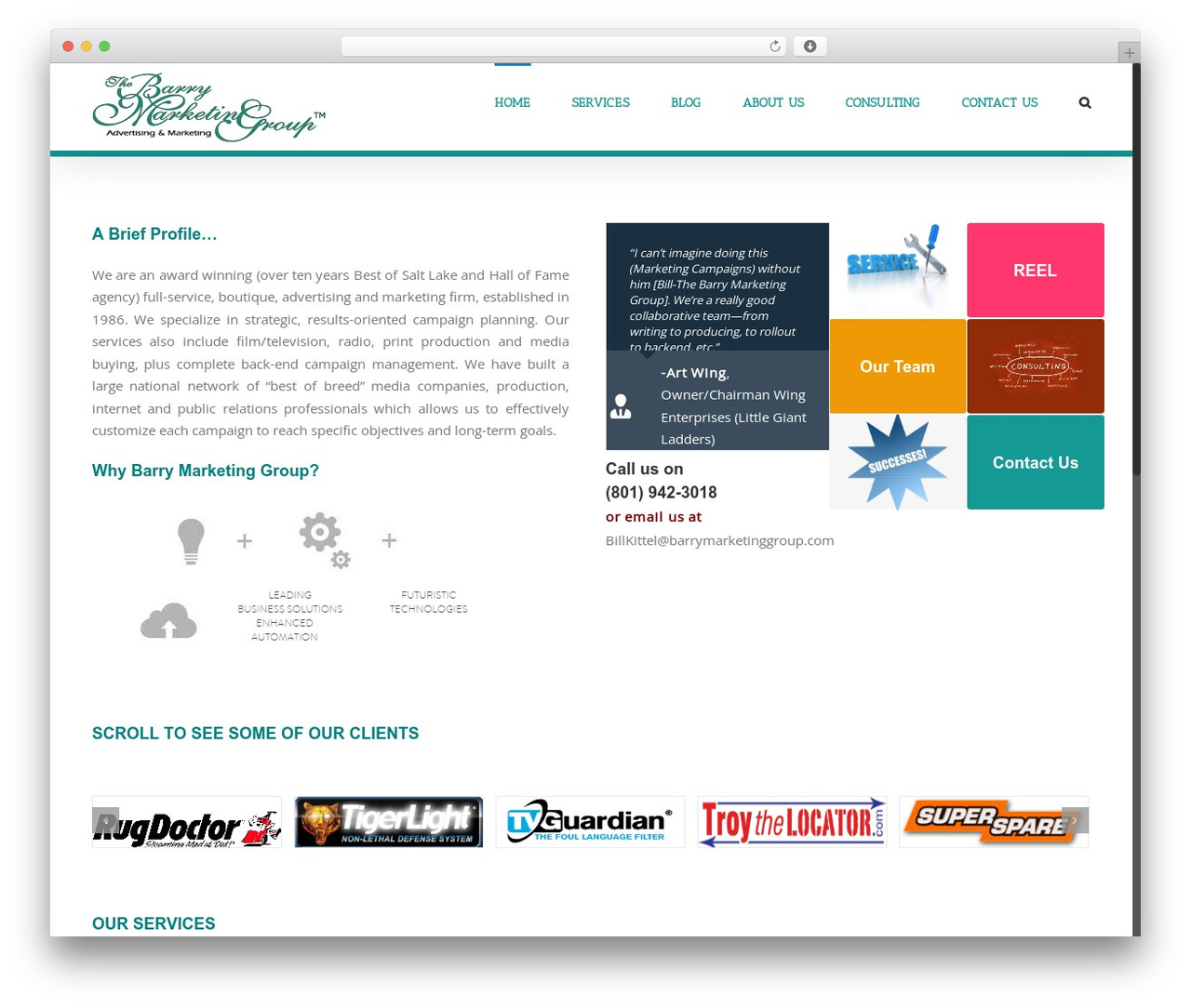 Barry WordPress theme - barrymarketinggroup.com
