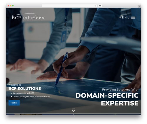 BCF Solutions WordPress theme - bcfsolutions.com