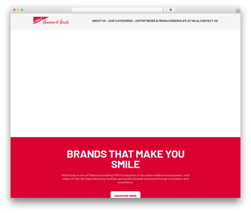Digitz WordPress theme - hilalfoods.com.pk