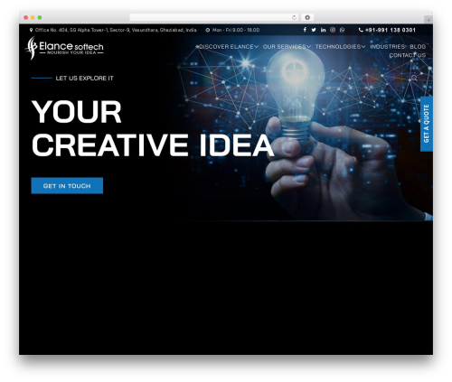 Elance Softech theme WordPress - elancesoftech.com
