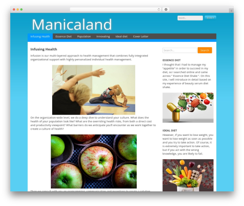 Health WordPress page theme - manicaland-project.org