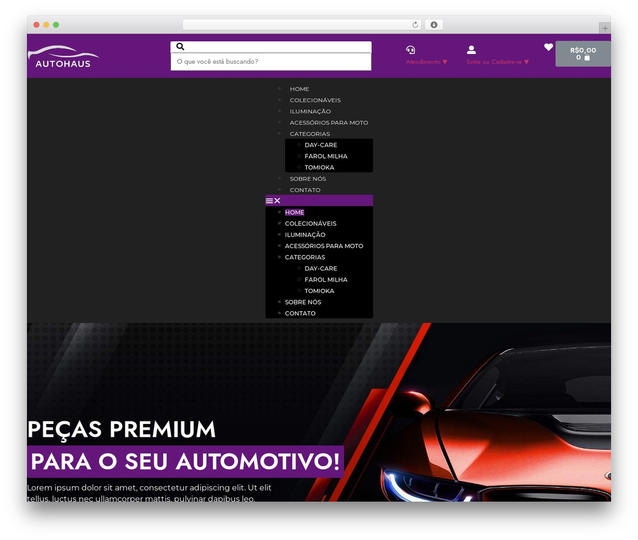 Hello Elementor WordPress theme - autohausshop.com
