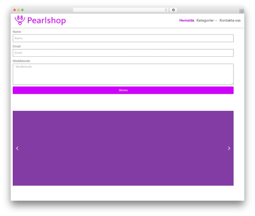 Techno WordPress ecommerce theme - pearlshop.se