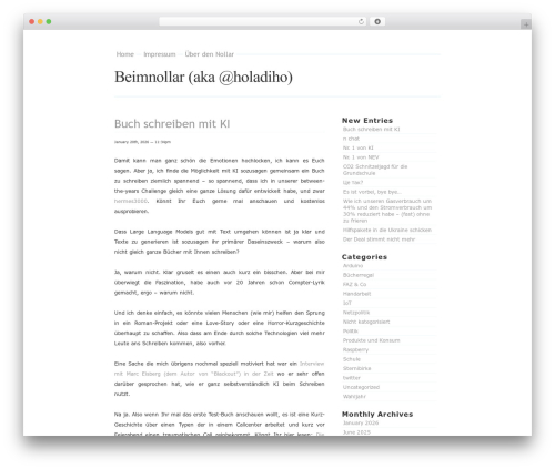 WordPress theme Blass2 - beimnollar.de
