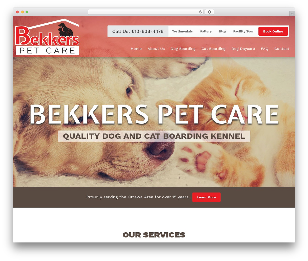 Bootstrap Basic free WordPress theme - bekkerspetcare.com