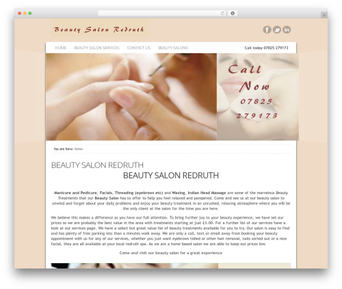 Catalyst WordPress theme - beautysalonredruth.co.uk