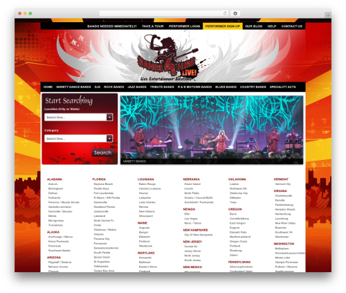 DirectoryPress WordPress theme - bandsforhirelive.com