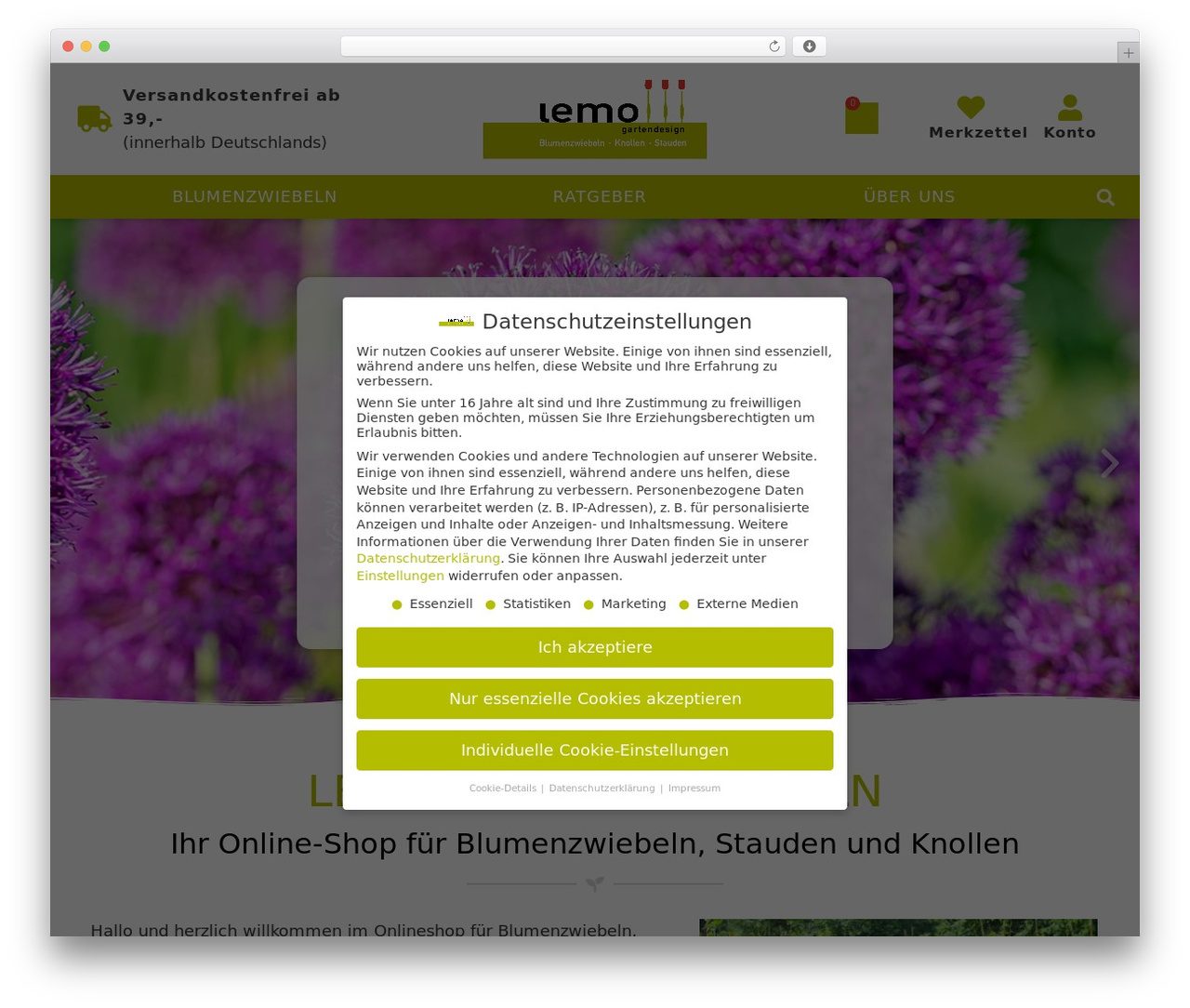 LEMO Gartendesign WordPress ecommerce theme - lemo-blumenzwiebeln.de LEMO Gartendesign WordPress ecommerce theme - lemo-blumenzwiebeln.de