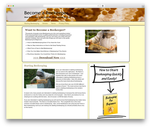 FlexSqueeze theme WordPress - becomeabeekeeper.com