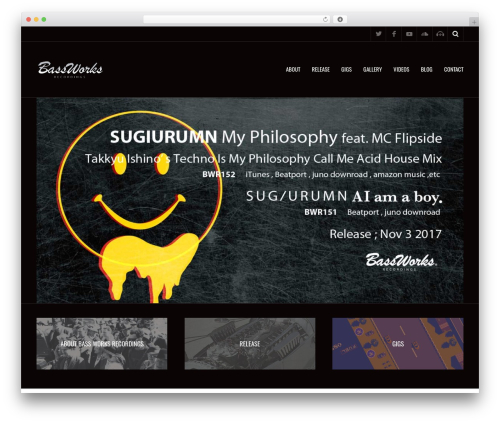 Metric WP theme - bass-works-recordings.com