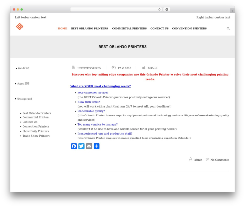 Omnitheme best WordPress theme - bestorlandoprinter.com