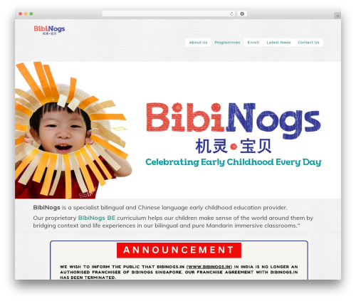 PixelPress WordPress theme - bibinogs.com