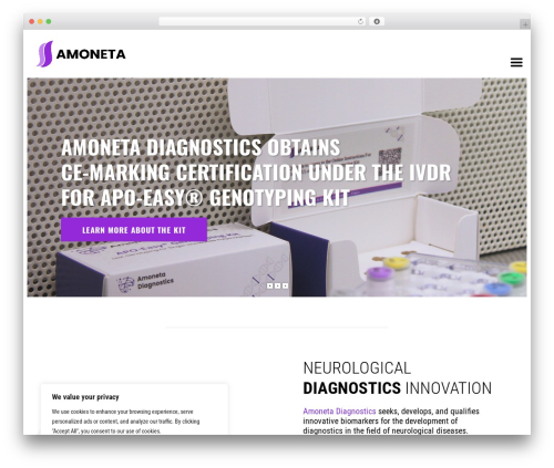 Theme WordPress LabtechCO - amoneta-diagnostics.com