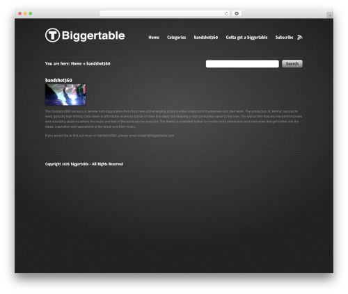 TV Elements WordPress theme - biggertable.com/?page_id=193